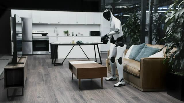 Humanoider Roboter Figure 03 räumt Wohnzimmer autonom auf
